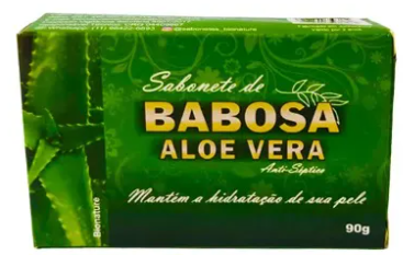 SABONETE ANTISSÉPTICO EM BARRA - BABOSA 90g