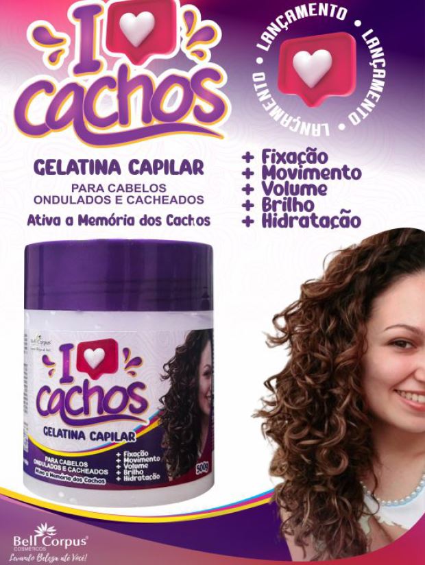 Gelatina-Capilar-Para cabelos ondulados e cacheados-Ativa a Memoria dos cachos