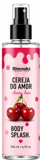 BODY SPLASH CEREJA DO AMOR 200ML - RHENUKS