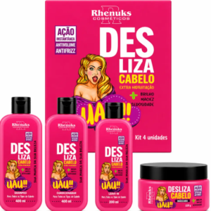 KIT CAPILAR - DESLIZA CABELO UAU 4ITENS - RHENUKS