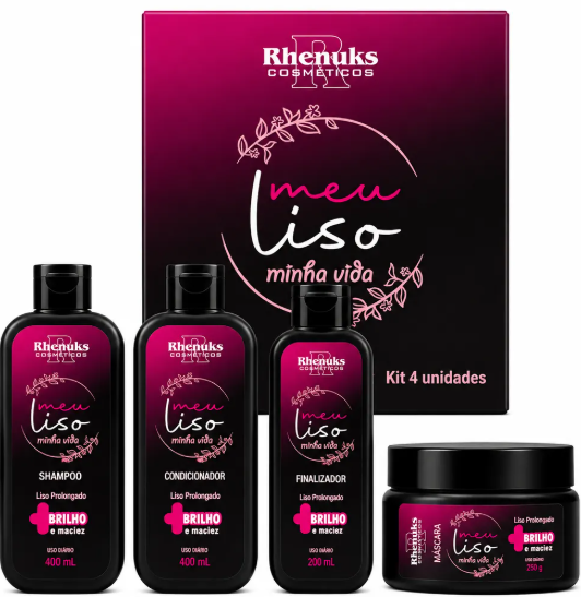 KIT CAPILAR MEU LISO MINHA VIDA 4ITENS - RHENUKS