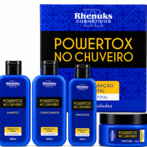 KIT CAPILAR - POWERTOX NO CHUVEIRO 4ITENS - RHENUKS