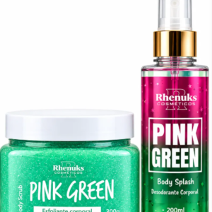KIT PINK GREEN RHENUKS - Esfoliante corporal 300g +Body Splash Desodorante 200 ml