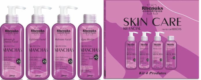 KIT SKIN CARE - ANTI MANCHAS 4itens (Rhenuks)