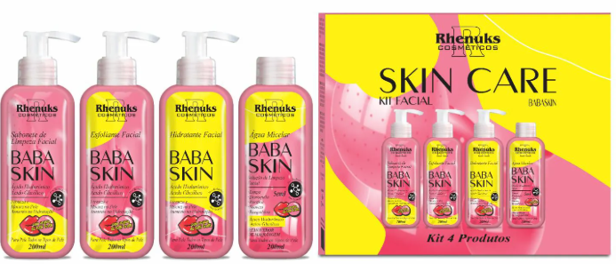 KIT SKIN CARE -BABASKIN 4itens (Rhenuks)