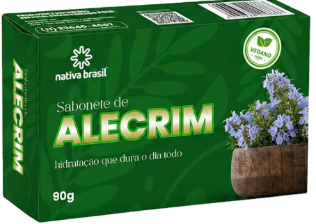 SABONETE ANTISSÉPTICO EM BARRA - ALECRIM 90G