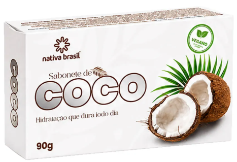 SABONETE ANTISSÉPTICO EM BARRA - COCO 90G